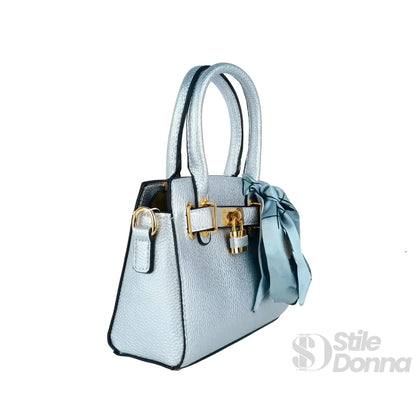 Mini Bag in Ecopelle Finiture Oro