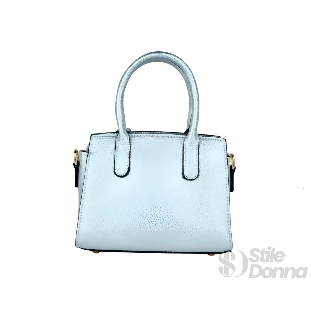 Mini Bag in Ecopelle Finiture Oro