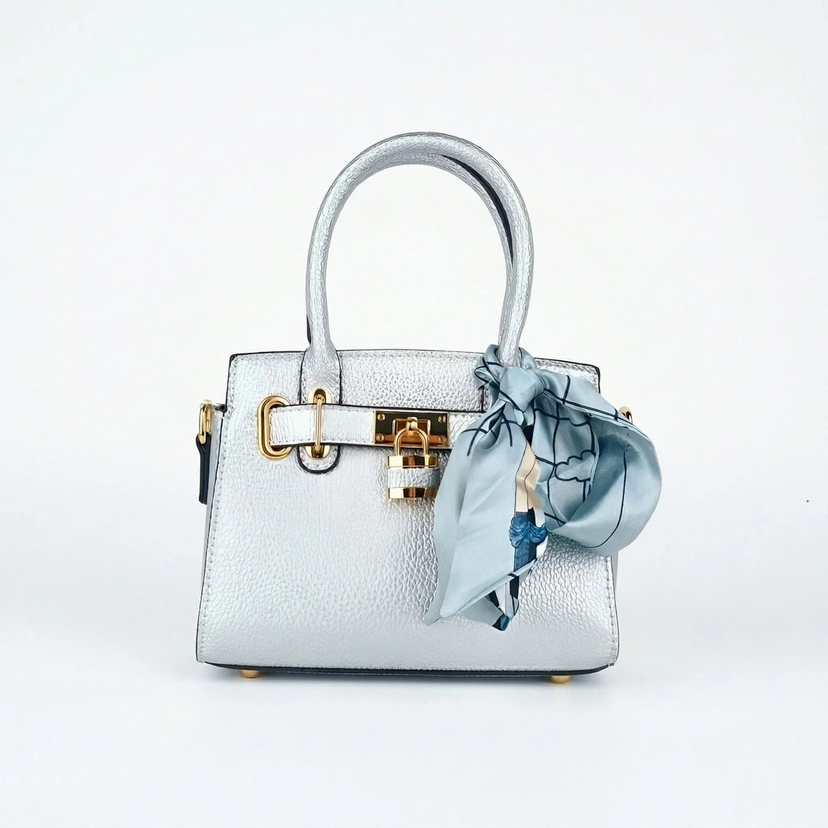 Mini Bag in Ecopelle Finiture Oro