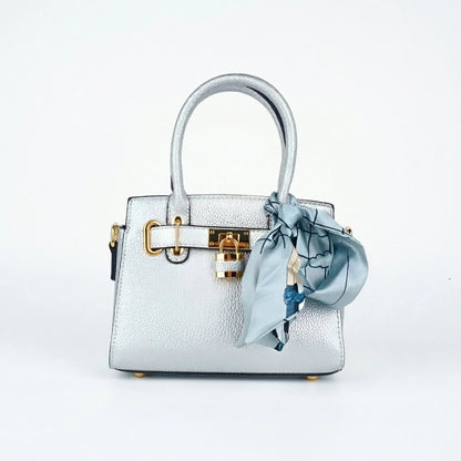 Mini Bag in Ecopelle Finiture Oro