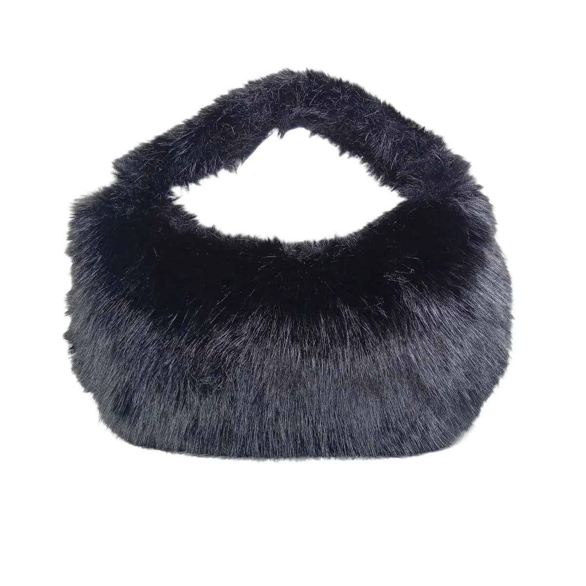 Mini sac hobo en fourrure synthétique