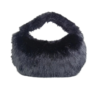 Mini sac hobo en fourrure synthétique