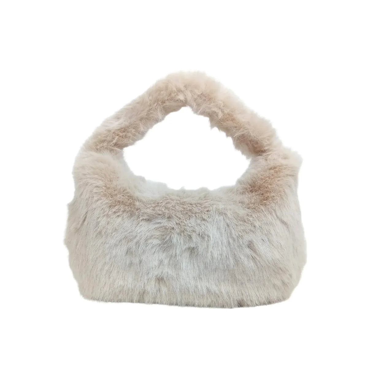 Mini sac hobo en fourrure synthétique