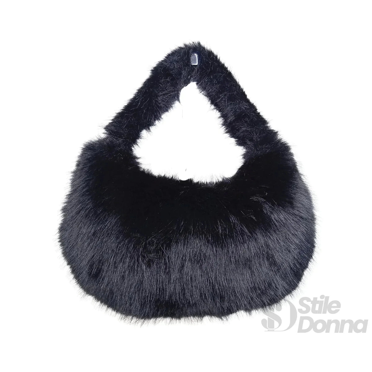 Mini sac hobo en fourrure synthétique