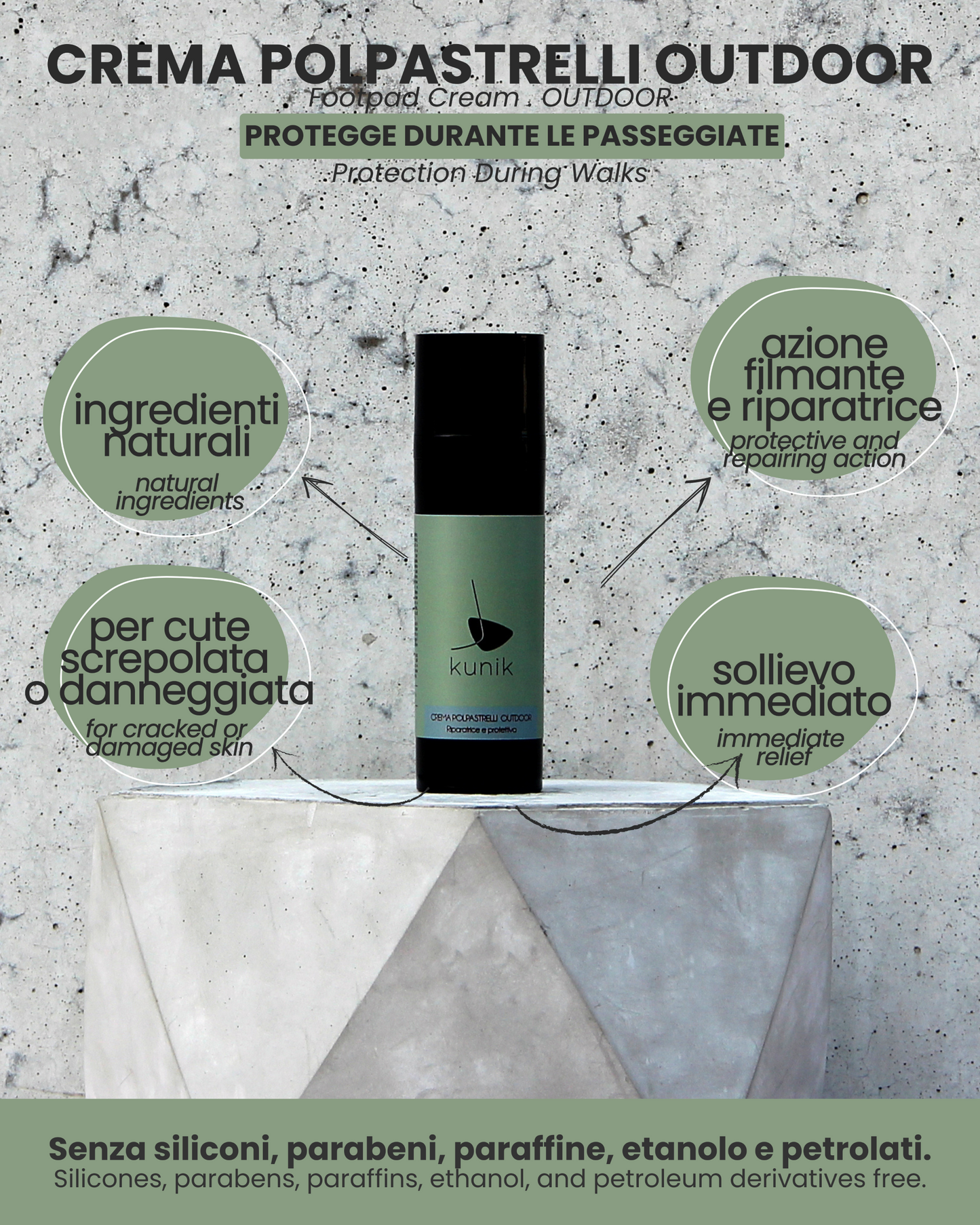 Crema para las almohadillas de las patas Outdoor para mascotas