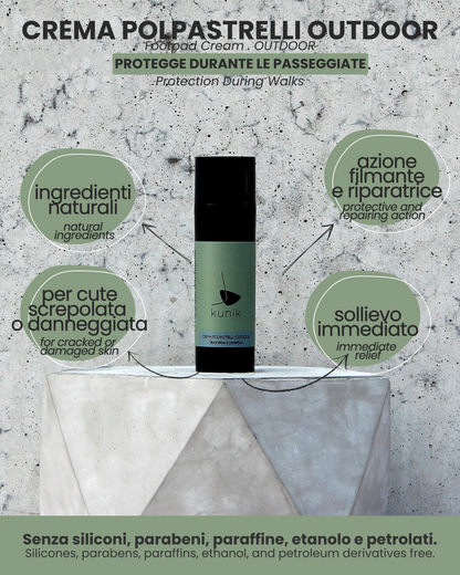 Crema para las almohadillas de las patas Outdoor para mascotas