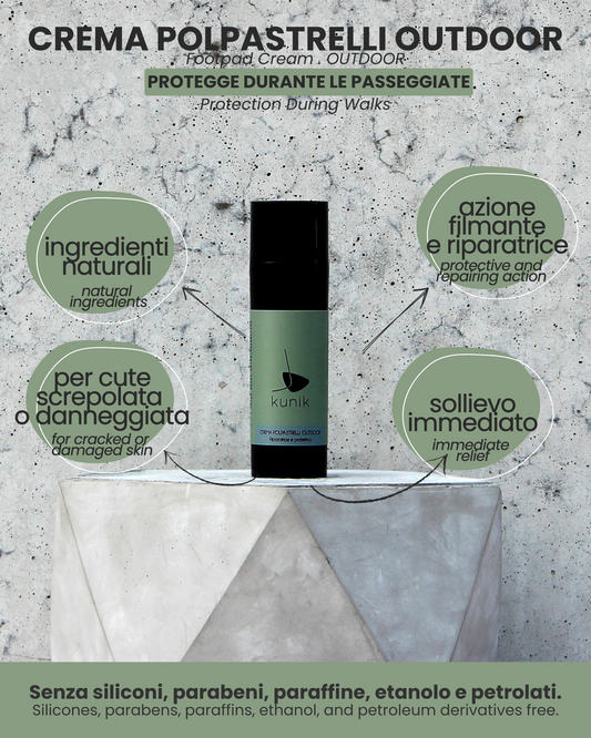 Crema para las almohadillas de las patas Outdoor para mascotas