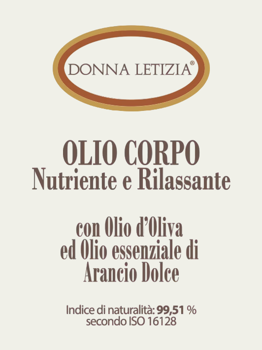 Olio Corpo Nutriente con Olio di Oliva e Arancio