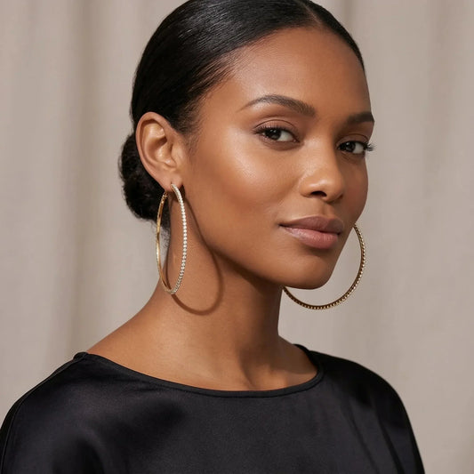 Textured Hoop Earrings