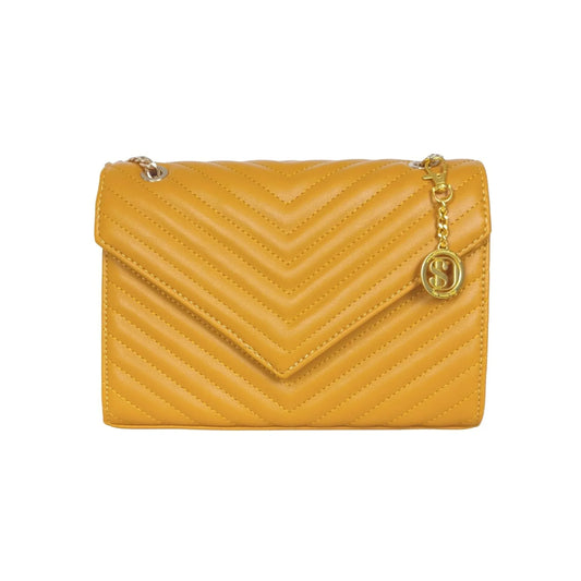 Mustard Yellow Clutch with Chain