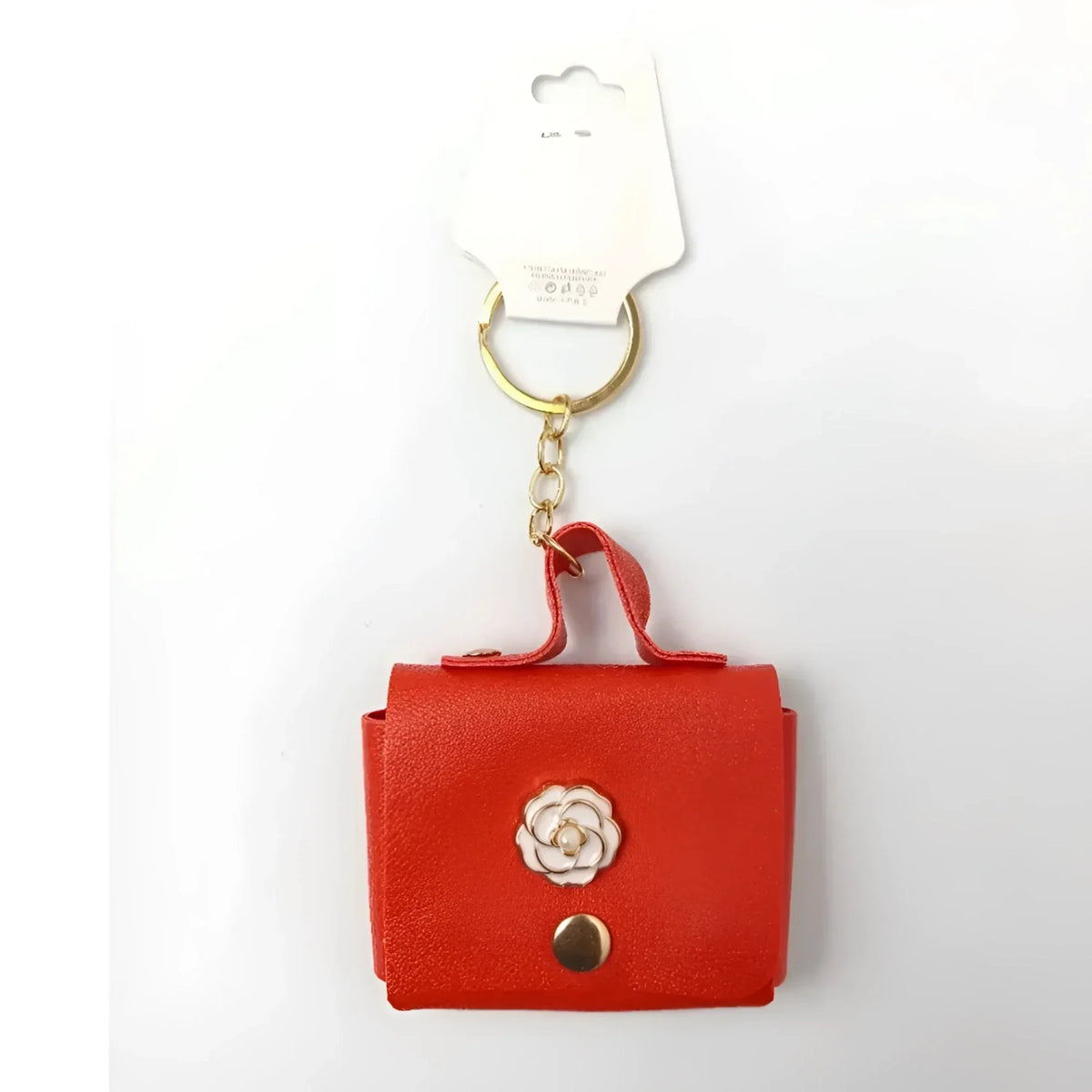 Floraler Schlüsselanhänger mit Portemonnaie