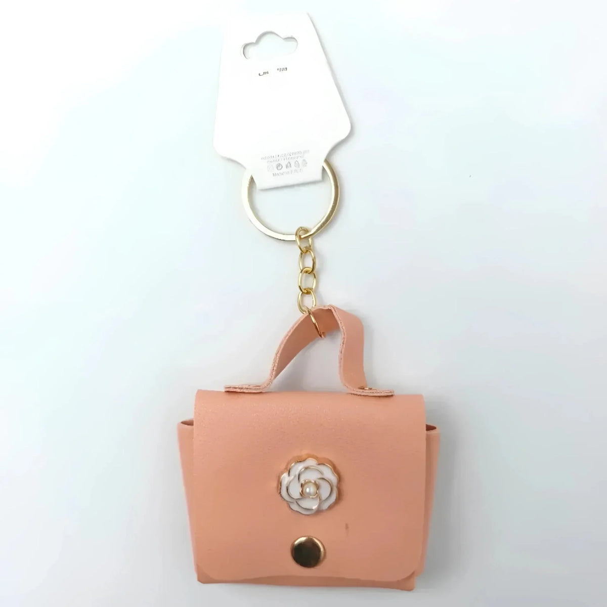 Floraler Schlüsselanhänger mit Portemonnaie