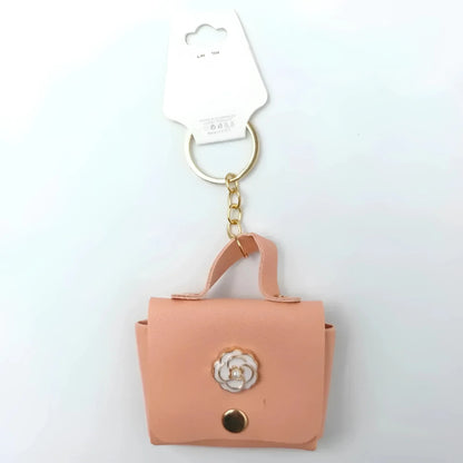 Floraler Schlüsselanhänger mit Portemonnaie