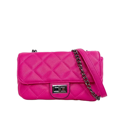 Clutch pouch de couro sintético com corrente