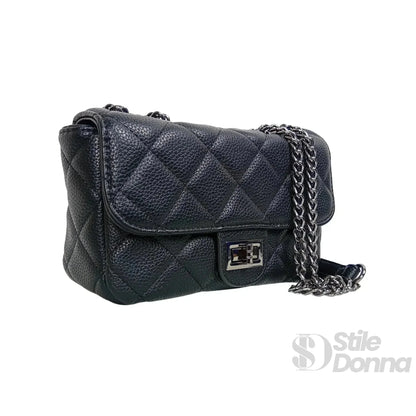 Clutch pouch de couro sintético com corrente