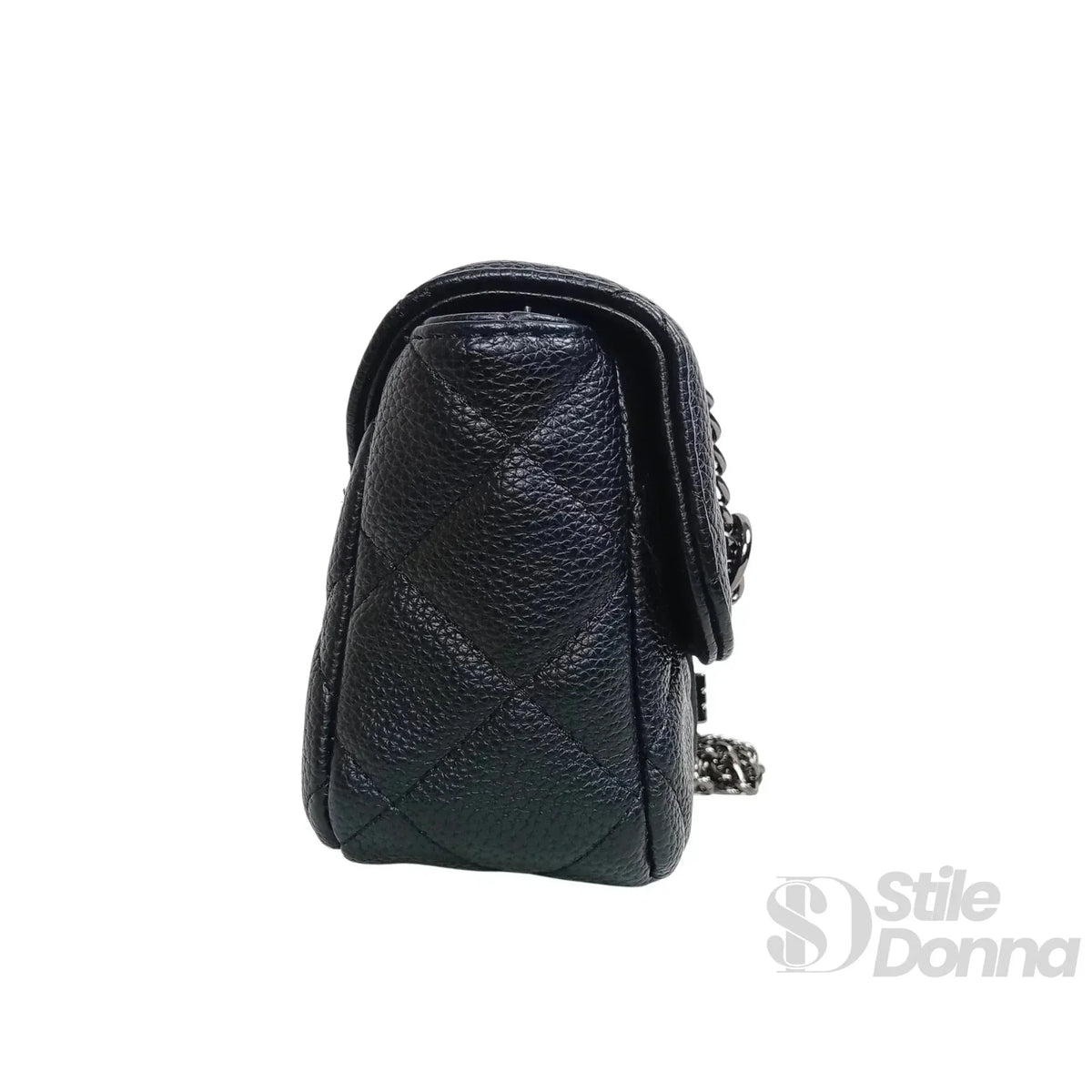 Clutch pouch de couro sintético com corrente