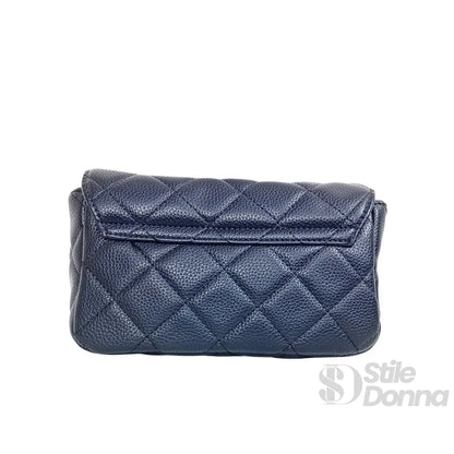 Clutch pouch de couro sintético com corrente