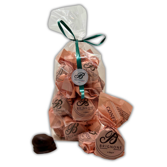 Pralinés PescAmaretto – Chocolats artisanaux aux pêches fourrées