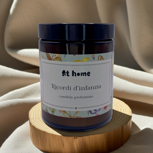 Bougie Artisanale en Cire Naturelle – Souvenirs d'Enfance