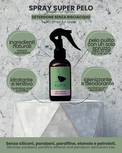Spray súper pelo para mascotas