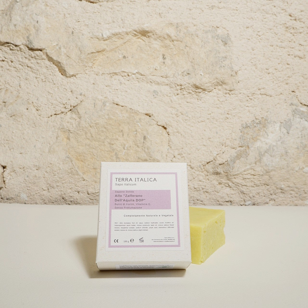 Solid Soap with "Saffron from Aquila DOP" (unscented)