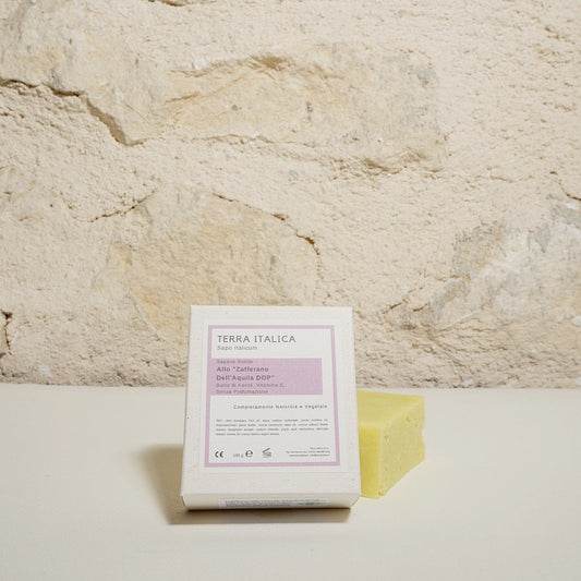 Solid Soap with "Saffron from Aquila DOP" (unscented)