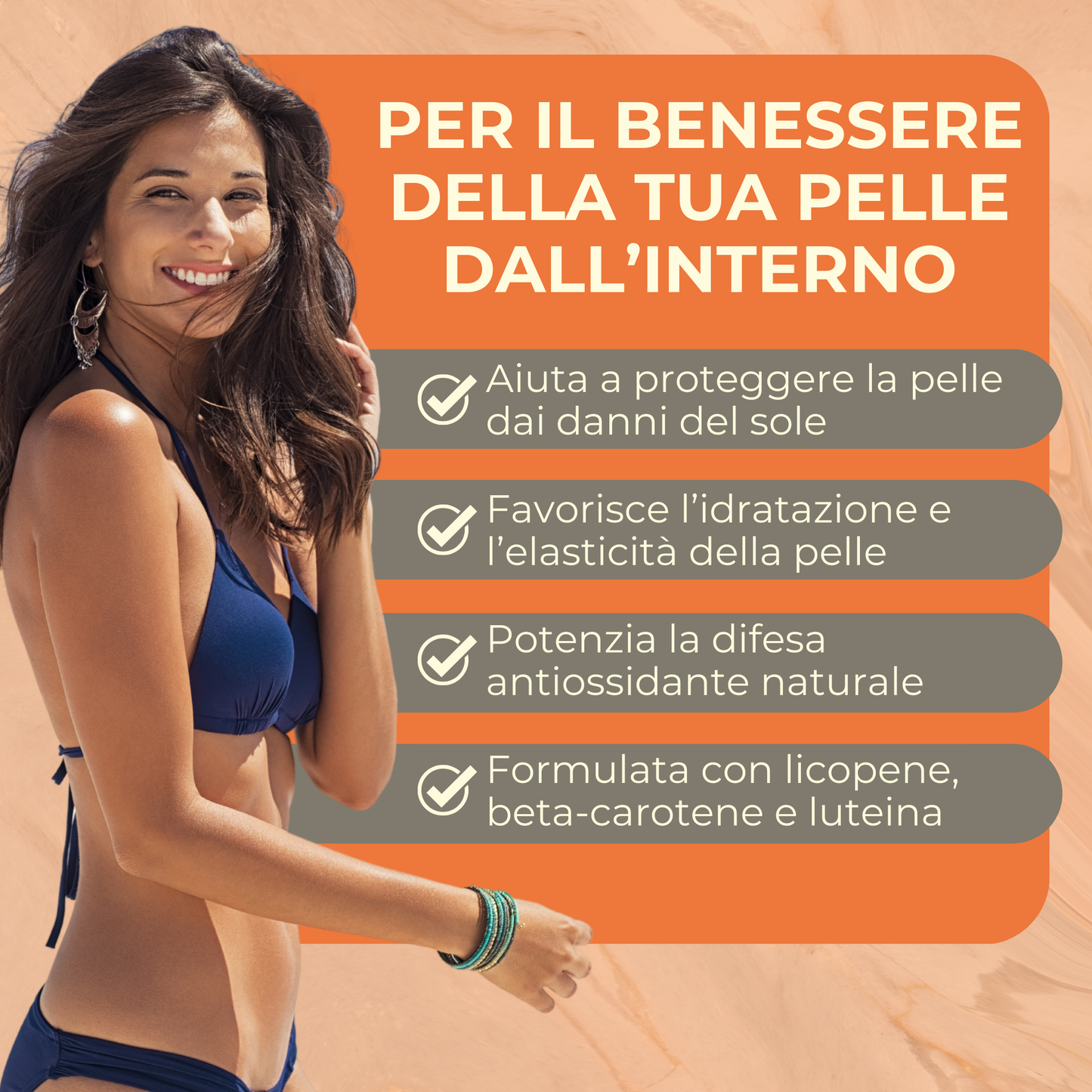 Beta-carotene natural tanning accelerator