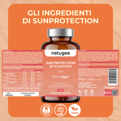 Beta-carotene natural tanning accelerator