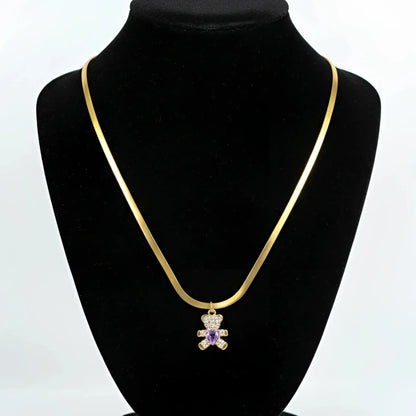 Sweetheart Bear Pendant Necklace
