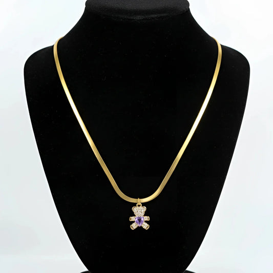 Sweetheart Bear Pendant Necklace