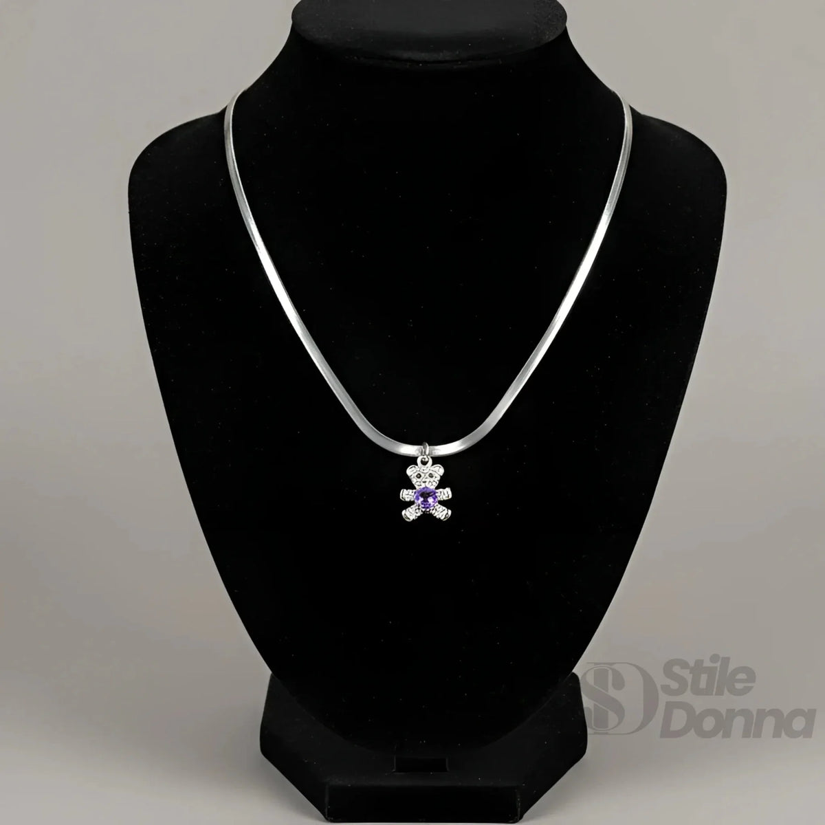 Sweetheart Bear Pendant Necklace
