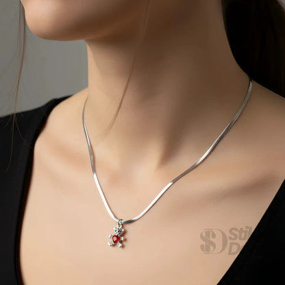 Sweetheart Bear Pendant Necklace