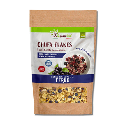 Chufa Flakes al Ribes nero BIO | Fiocchi da colazione 180g