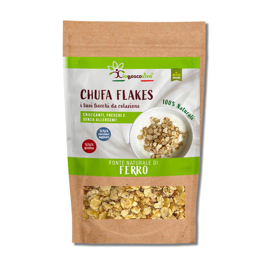 Chufa Flakes al Naturale BIO | Fiocchi da colazione 180g