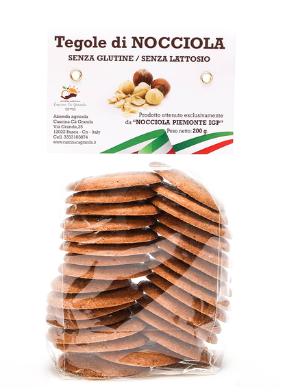 Biscoitos finos de Avelã Piemonte IGP: Crocantes, Finos, Sem Compromissos. Mais de 50% de Avelãs, Zero Glúten