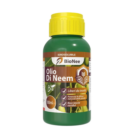 Óleo de Nim Biológico Hidrossolúvel 100 ml – Emulsão Solúvel em Água para Plantas, Proteção Natural contra Pragas e Doenças, Adequado para Agricultura Biológica