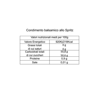Condimento Balsámico Sin Alcohol al Spritz 250ml.