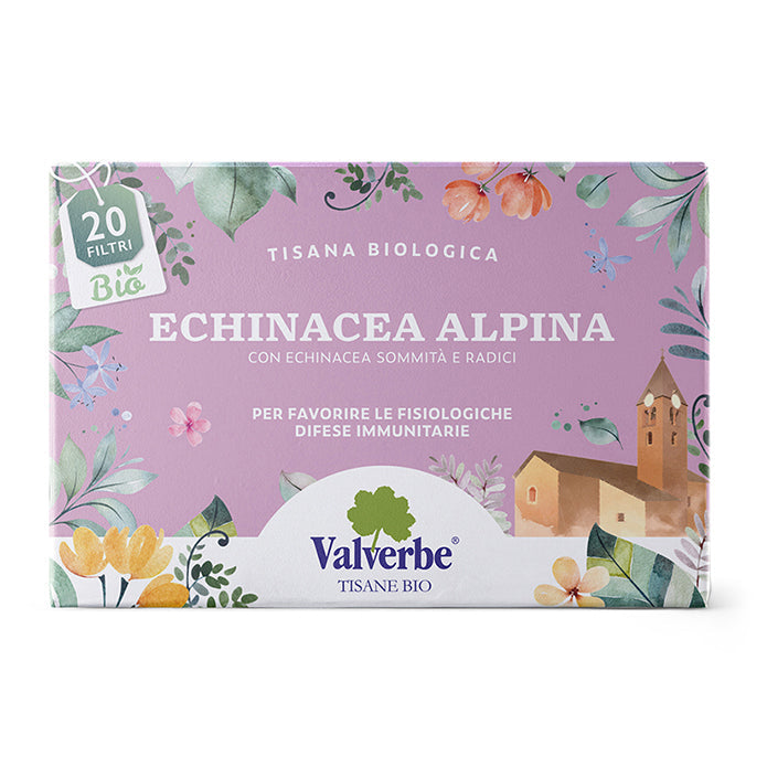 Organic Alpine Echinacea Herbal Tea Valverbe 30g - 20 Filters