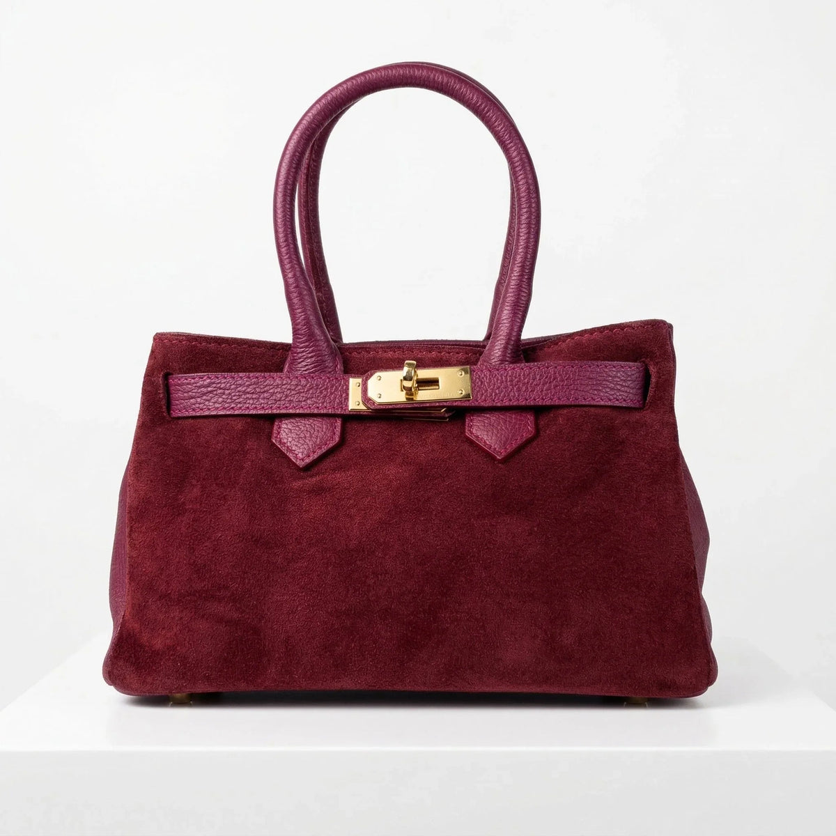 Velinara Borsa Scamosciata Bordeaux