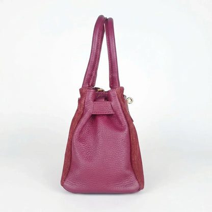 Velinara Borsa Scamosciata Bordeaux