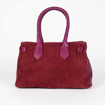 Velinara Borsa Scamosciata Bordeaux
