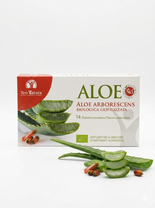 Organic Freeze-Dried Aloe Arborescens | ALOE ND | Concentrated Supplement - 14 Vials