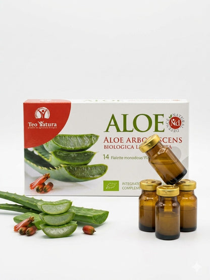 Organic Freeze-Dried Aloe Arborescens | ALOE ND | Concentrated Supplement - 14 Vials