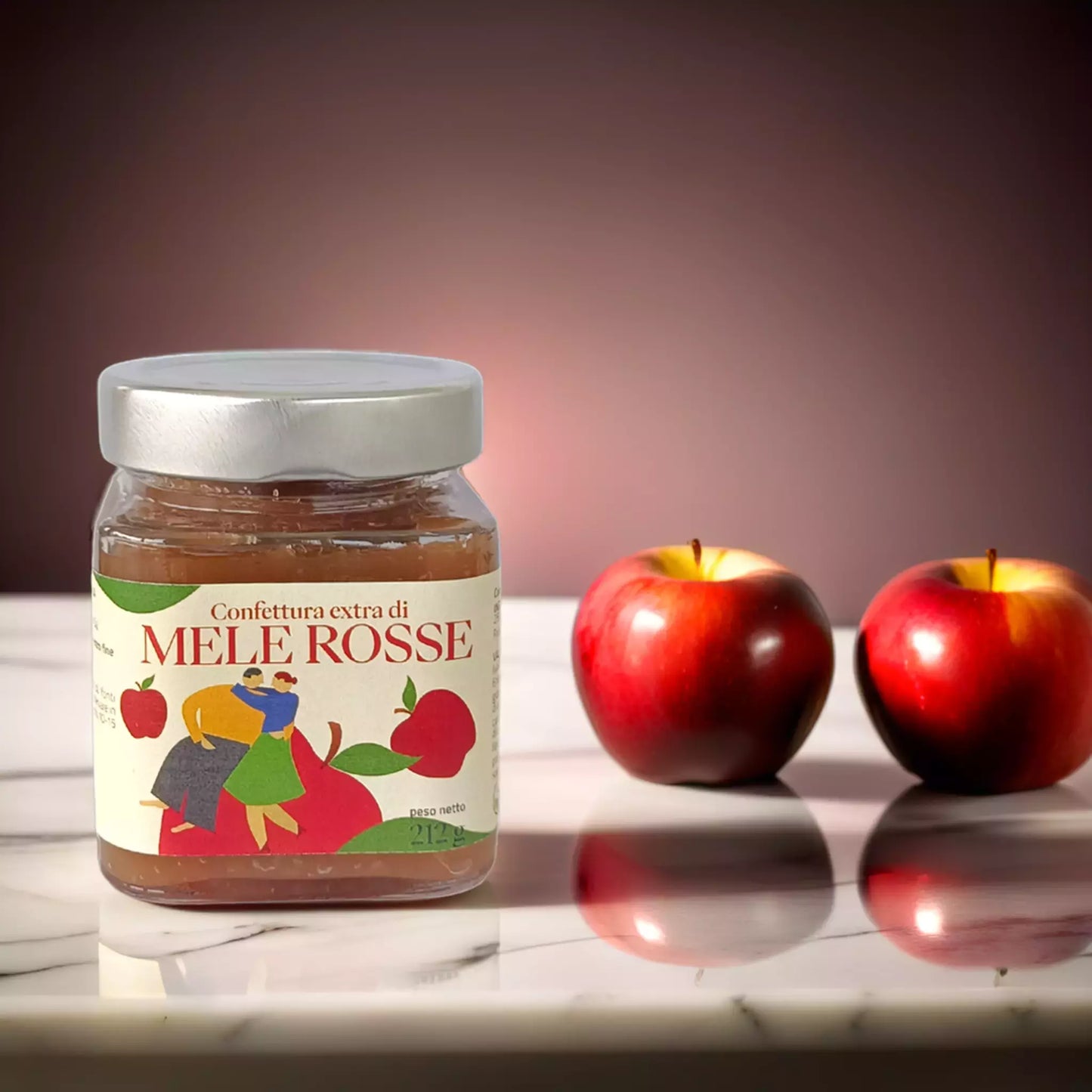 Confettura Extra di Mele Rosse Artigianale - Senza Conservanti