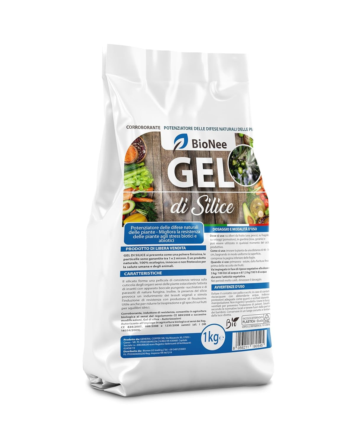 Gel de Silice pour Agriculture X 1 KG - Poudre de Roche, Renforceur des Défenses Naturelles, Effet Insecticide et Fongicide - Protection Naturelle pour Potager, Verger et Plantes Ornementales