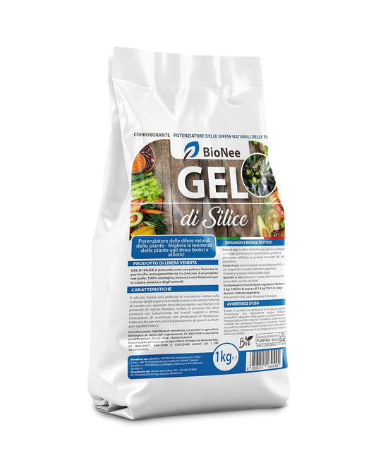 Gel de Silice pour Agriculture X 1 KG - Poudre de Roche, Renforceur des Défenses Naturelles, Effet Insecticide et Fongicide - Protection Naturelle pour Potager, Verger et Plantes Ornementales