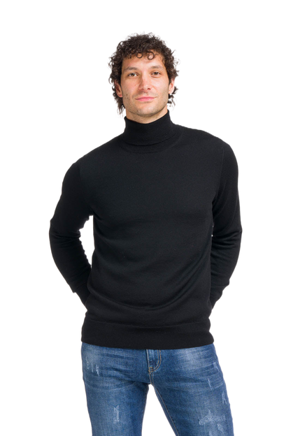 Alberto: classic men's turtleneck sweater