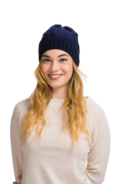 Betty: boina feminina em lã virgem merino