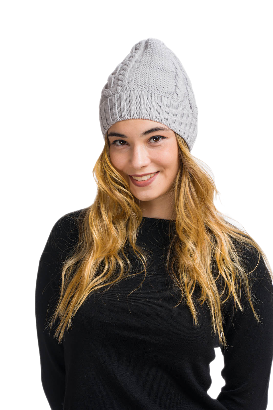 Betty: boina feminina em lã virgem merino