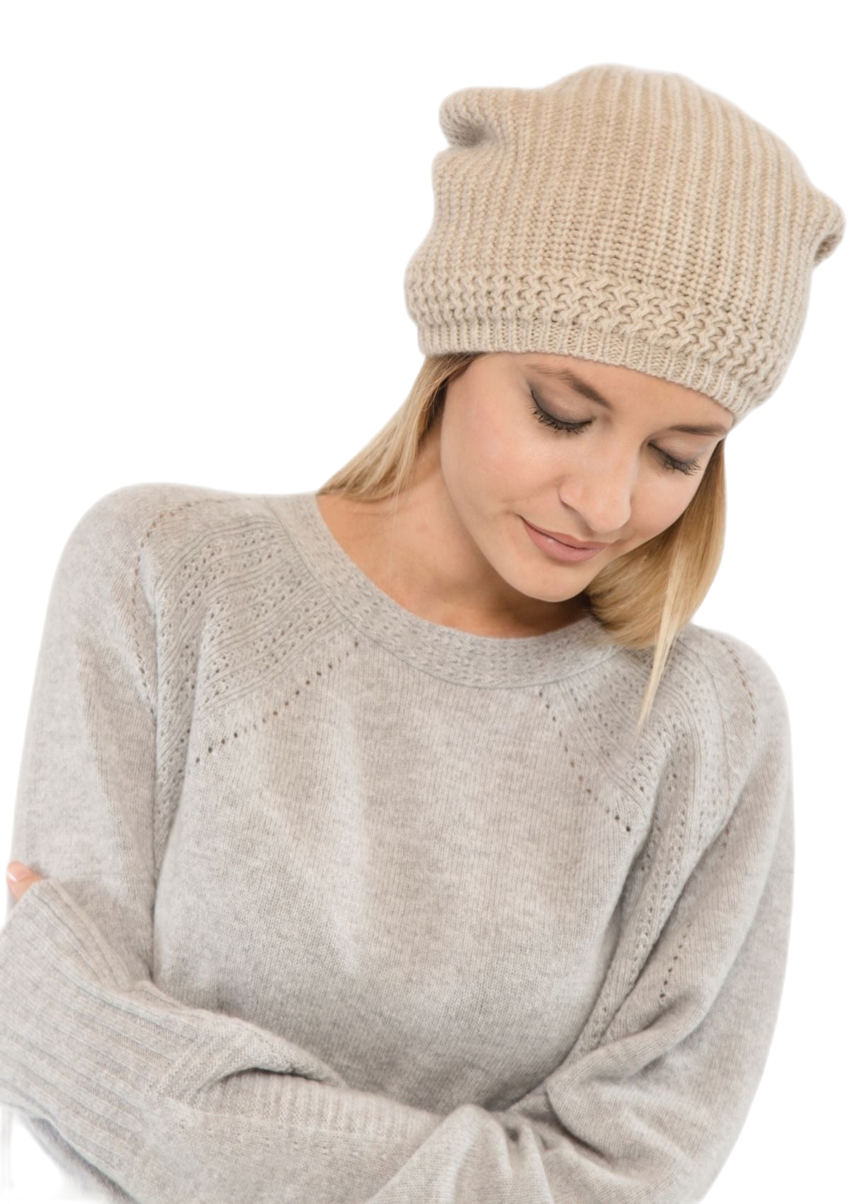 Mais Donna: cashmere and wool cap